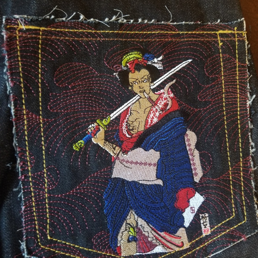 Red Monkey Shorts Flashing Geisha Lot 1002